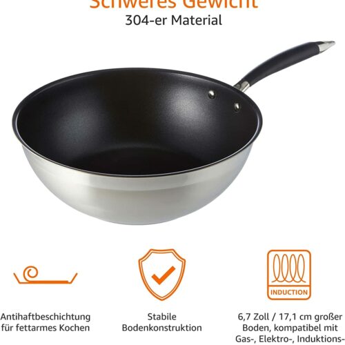 Amazon Basics Wok-Pfanne, 28 cm
