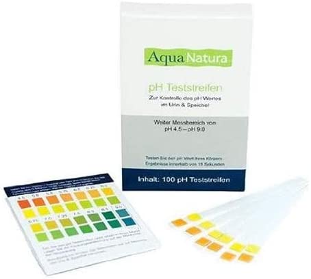 Aquanatura pH Teststreifen (100 Stück) Urin & Speichel