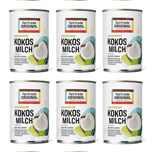 12 x Bio Kokosmilch 400 ml Dose | von Fairtrade Original