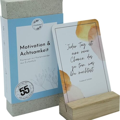 Schreiblichkeit® 55 Motivationskarten | Motivation & Achtsamkeit | positives Mindset