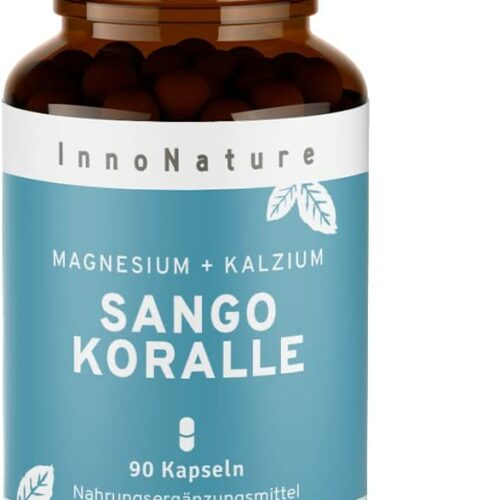 Sango Meereskoralle 90 Kapseln. Natürliches Calcium (20%) und Magnesium (10%)
