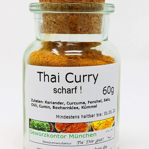 Thai Curry scharf 60g im Glas Gewürzkontor München