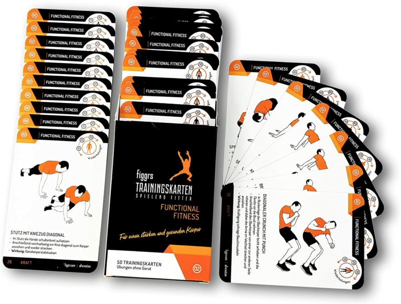 figgrs® Functional Fitness - 57 Trainingskarten mit 50 Fitnessübungen