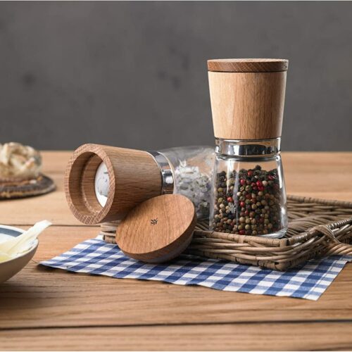 WMF Ceramill Nature Salz und Pfeffer Mühle Set 2-teilig, unbefüllt