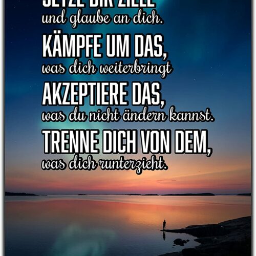 wandmotiv24 Motivations Motiv als Leinwandbild, 80x60cm, Hochformat, Meer
