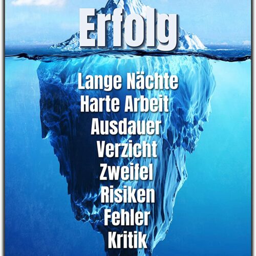 wandmotiv24 Leinwand-Bild Motivation, Größe 80x60cm, Hochformat, Eisberg