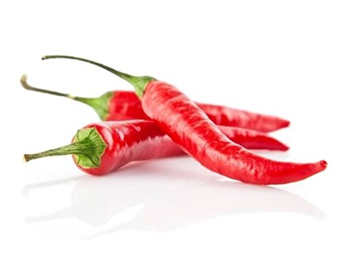 100g Frische rote Thai Chili Schoten Pamai Pai® Chilli frisch rot Kochen scharf Chillies